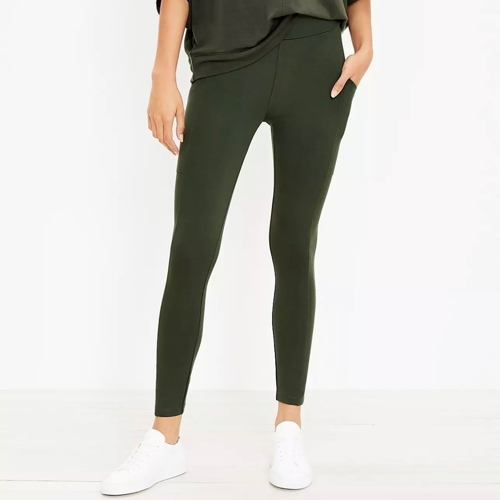 Lou and Grey Ponte Pocket Legging Green - S